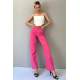 Mad Girls Pink Palazzo Jeans Mg1189 - Pembe