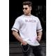 Madmext Men Printed White T-shirt 4976 - Beyaz