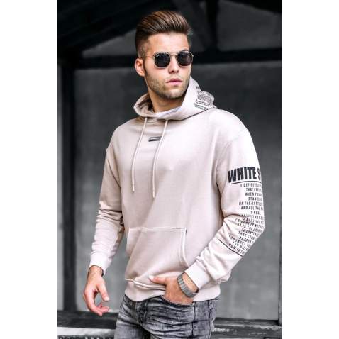 Madmext Men Ecru Sweatshirt 5332 - Bej