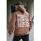 Madmext Men Brown Oversize Sweatshirt 5337 - Kahverengi