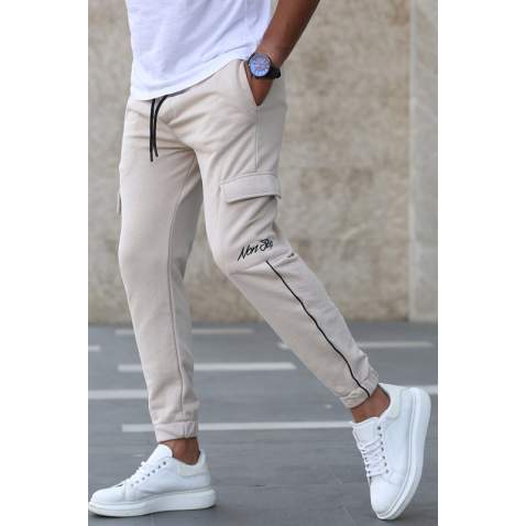 Madmext Beige Sweatpants 4828 - Bej