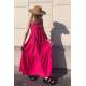 Women Fuchsia Long Dress - Fuşya