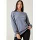 Mad Girls Grey Basic Sweatshirt MG806 - Gri