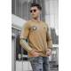 Madmext Men Beige Sweatshirt 5659 - Bej