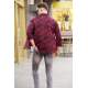 Madmext Men Plain Maroon Shirt 5523 - Bordo