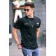 Madmext Men Printed Black T-shirt 5805 - Siyah