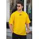 Madmext Yellow Oversize T-shirt for Men 5233 - Sarı