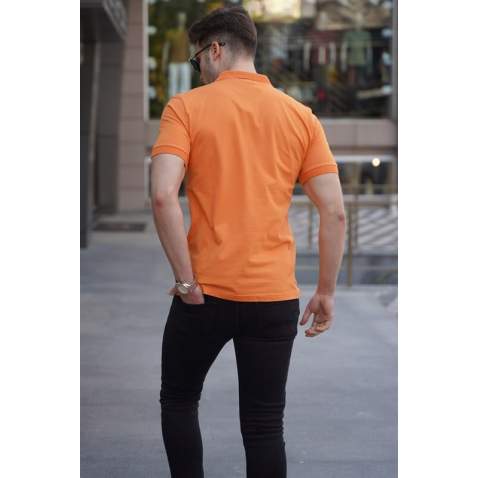 Madmext Orange Basic Polo Shirt for Men 4550 - Turuncu