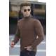 Madmext Men Dark Brown Sweatshirt 5155 - Koyu kahverengi