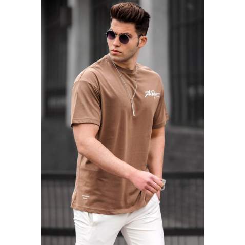 Madmext Men Brown T-shirt 5217 - Kahverengi