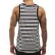 Madmext Men Striped White Vest 2291 - Beyaz