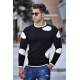 Madmext Men Crewneck Black Sweater 2660 - Siyah