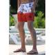 Madmext Red Printed Swim Wear Short 2947 - Kırmızı