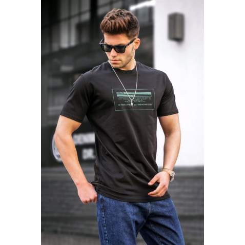 Madmext Men Black T-shirt 5389 - Siyah