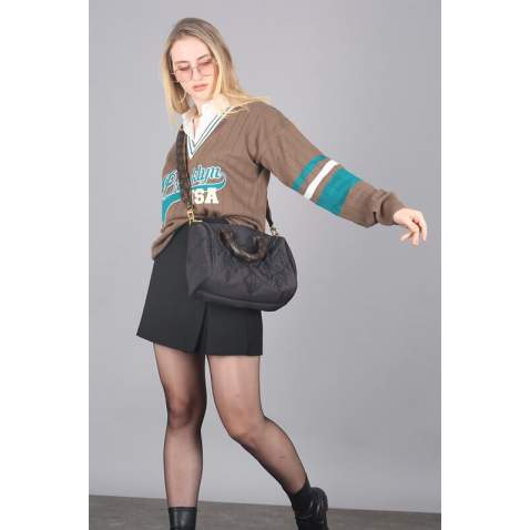 Mad Girls Brown Sweater MG1279 - Kahverengi