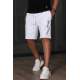 Madmext White Capri Shorts 5403 - Beyaz