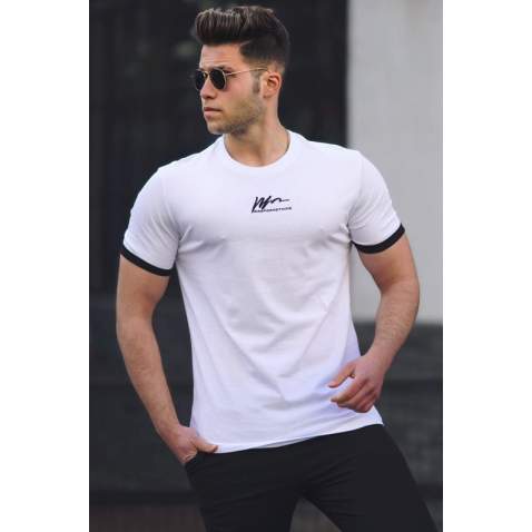 Madmext Men White T-shirt 5200 - Beyaz