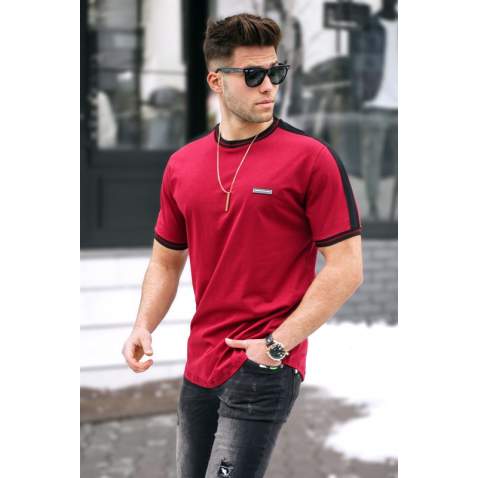 Madmext Men Maroon T-Shirt 5374 - Bordo