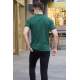 Men Embroided Green Polo T-Shirt 5875 - Yeşil