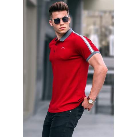 Maroon Polo T-Shirt 5888 - Bordo