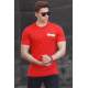 Madmext Men Printed Red T-shirt 5270 - Kırmızı