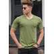 Madmext Men Green T-shirt 5281 - Yeşil