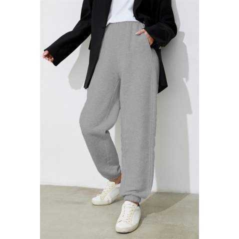 Mad Girls Gray Sweatpants MG1353 - Gri