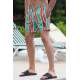 Madmext Green Striped Swim Wear Short MDX2956 - Yeşil