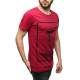 Madmext Printed Burgundy T-Shirt 2533 - Bordo