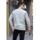 Dye Gray Designed Knitwear Sweater 6019 - Boyalı gri