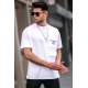 Men Oversize White T-Shirt 5835 - Beyaz