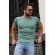 Madmext Men Basic Green T-Shirt 4077 - Mint yeşili