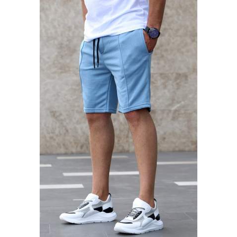 Madmext Men Blue Plain Shorts 5173 - Mavi