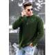 Madmext Khaki Men Jumper 9401 - Yeşil