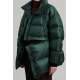 Mad Girls Dark Green Puffer Jacket MG1398 - Koyu yeşil