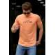 Madmext Orange Printed T-shirt for Men 4524 - Turuncu