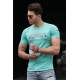 Madmext Turquoise Nasa T-shirt for Men 4605 - Turkuaz