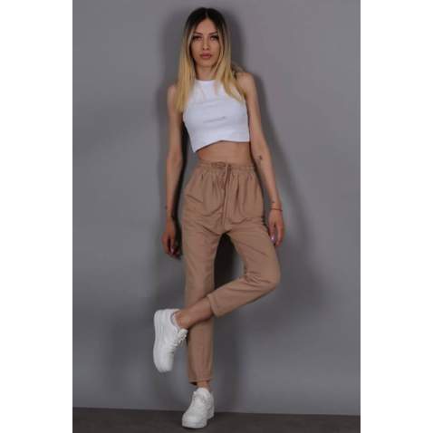 Mad Girls Camel Trousers Mg1098 - Camel