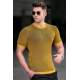 Madmext Men Knitted Mustard T-shirt 5076 - Hardal