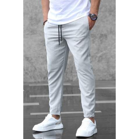 Madmext Men Gray Jogger Trousers 4242 - Gri