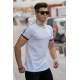 Madmext White Basic T-shirt for Men 4498 - Beyaz