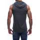 Madmext Men Smoke Gray Tank Top Hoodie 2858 - Füme