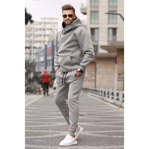 Madmext Gray Tracksuit For Men 5634 - Gri