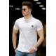 Madmext White T-shirt for Men 4554 - Beyaz