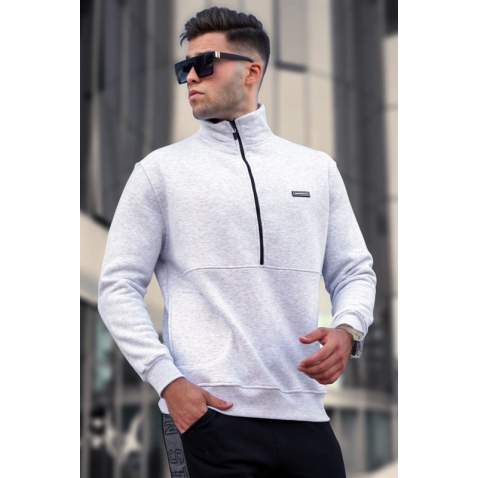 Madmext Men Marl Gray Sweatshirt 5316 - Karmelanj