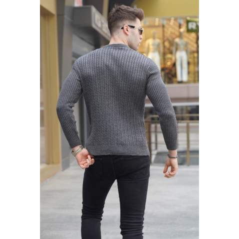 Anthracite Knitwear Sweater 5760 - Antrasit