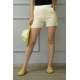 Mad Girls Cream Short MG572 - Krem