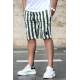 Madmext Khaki Striped Capri for Men 2915 - Haki