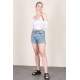 Mad Girls Blue Denim Shorts MG1343 - Mavi