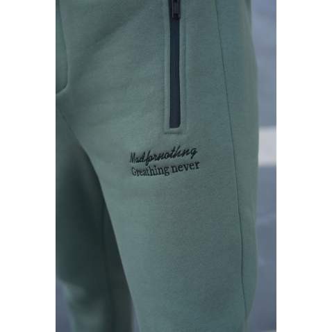 Madmext Khaki Embroidered Sweatpants For Men 5434 - Haki